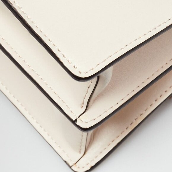 Fendi Light Beige/Pink Nappa Leather Bow Kan I Medium Shoulder Bag - Picture 12 of 12